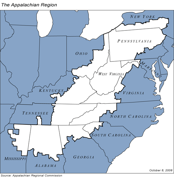 Appalachian region of United States.png - Wikimedia Commons