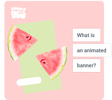 What is an animated banner?